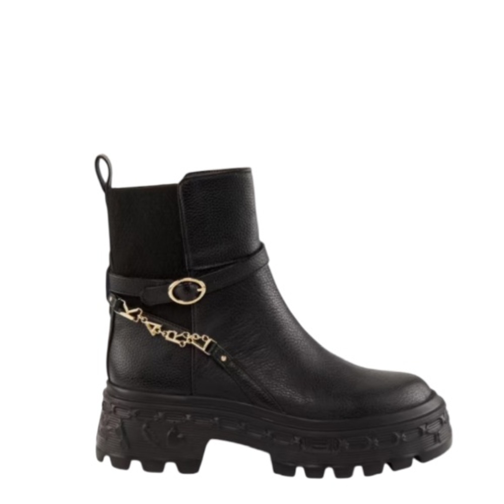 Karl Lagerfeld Larkin Chain Lug Dole Chelsea Boots Size 9.5 NEW